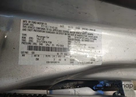 2014 Ford Focus Se z USA, uszkodzony, nr VIN 1FADP3F24EL171286